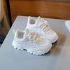 2024 Girls' Breathable White Dad Sneakers – Trendy Spring & Autumn Fashion Sports Shoes