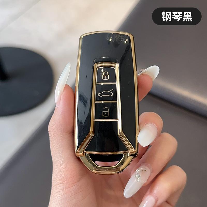 Tpu 3 Buttons Remote Keyless Shell Fob Protector Car Key Case Cover For Vw Volkswagen Touareg