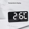 Large USB Digital Wall Clock Temperature Display Electronic Voice Control Alarm Clock Home Decoration--Battery Is Excluded