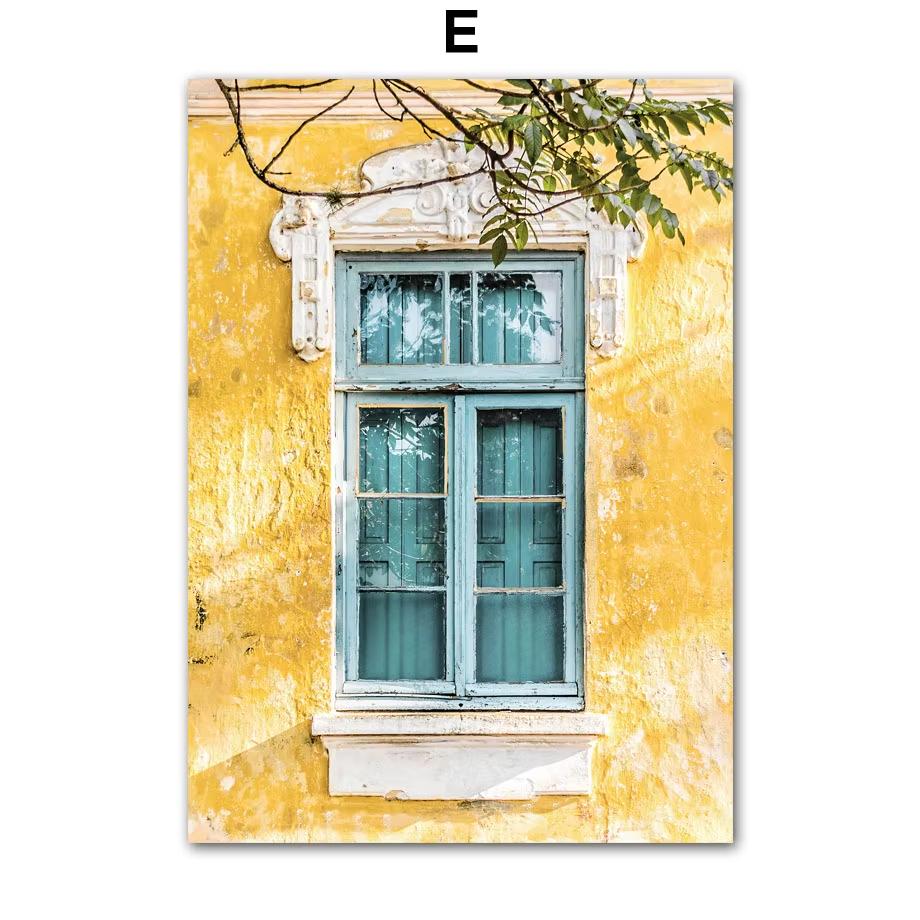 Wall Art Canvas Painting Sunflower Lemon Farmhouse Car Spring Nature Landscape Yellow Posters Picture For Living Room Home Decor