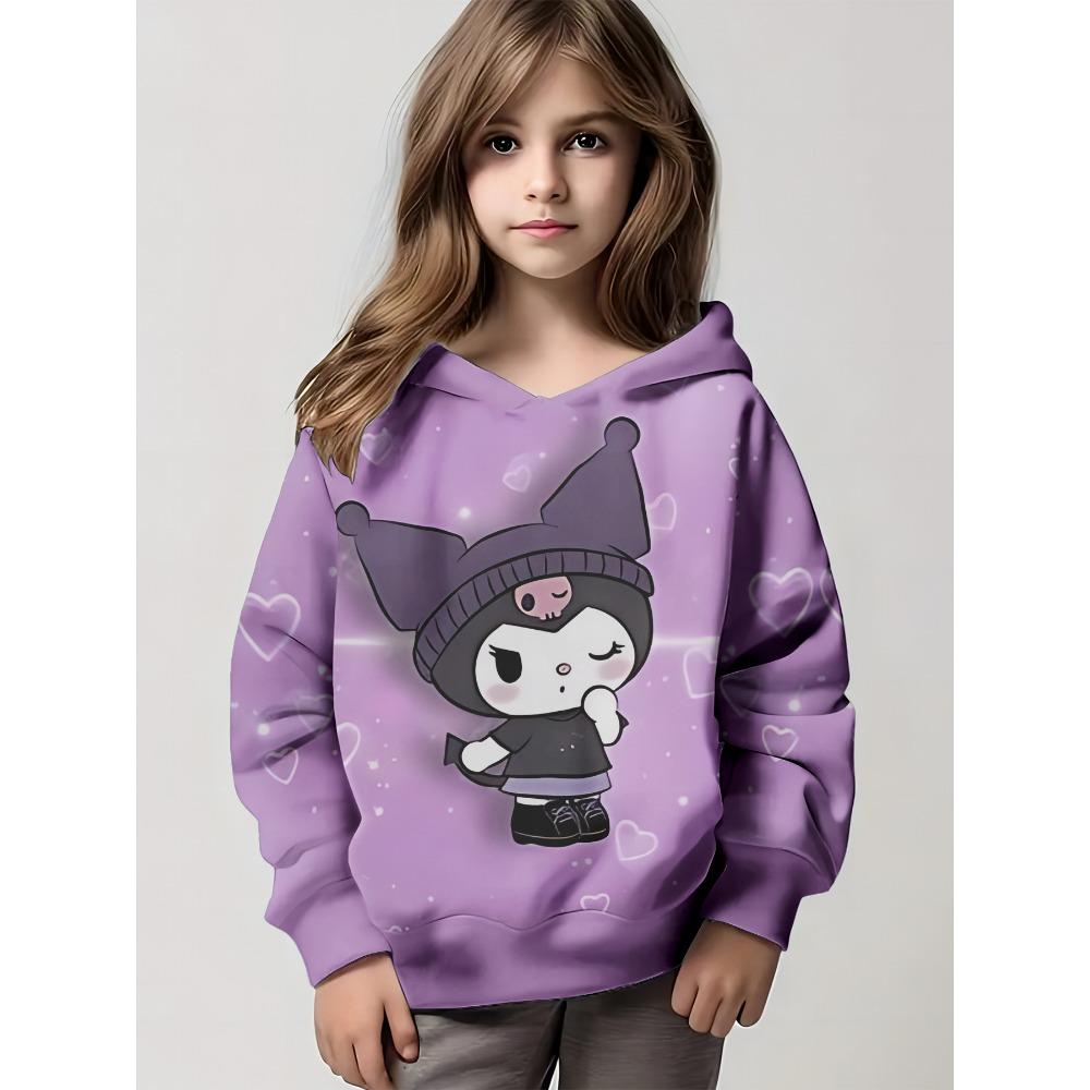 2025 Anime Cartoon Kuromi 3D Print All Seasons Children Casual Sweatshirt Cool Pullover Tops Unisex Clothes Hoodies