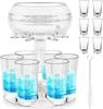Party Game 6 Cups of Acrylic Wine Whiskey Beer Dispenser Bar Beer Cocktail Party Home Bar Party Alcoholic Beverage Dispenser