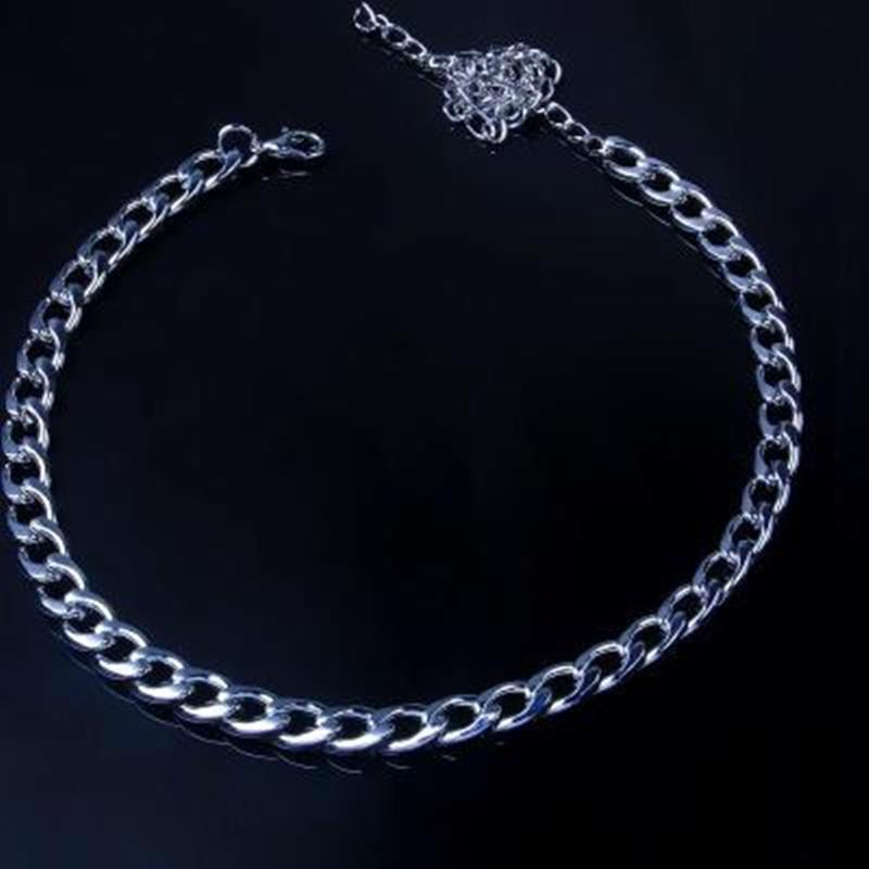New Stainless Steel Gold Color Curb Cuban Chain Anklets For Women Beach Foot Jewelry Leg Chain Ankle Bracelets Women Accessories
