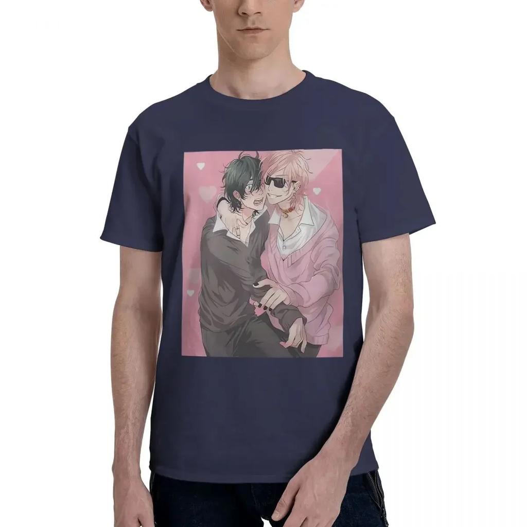 Yarichin B Club Yaoi Anime Print 100% Cotton Casual Breathable Confortable Totoro Men's Clothing Brands Mens Gifts