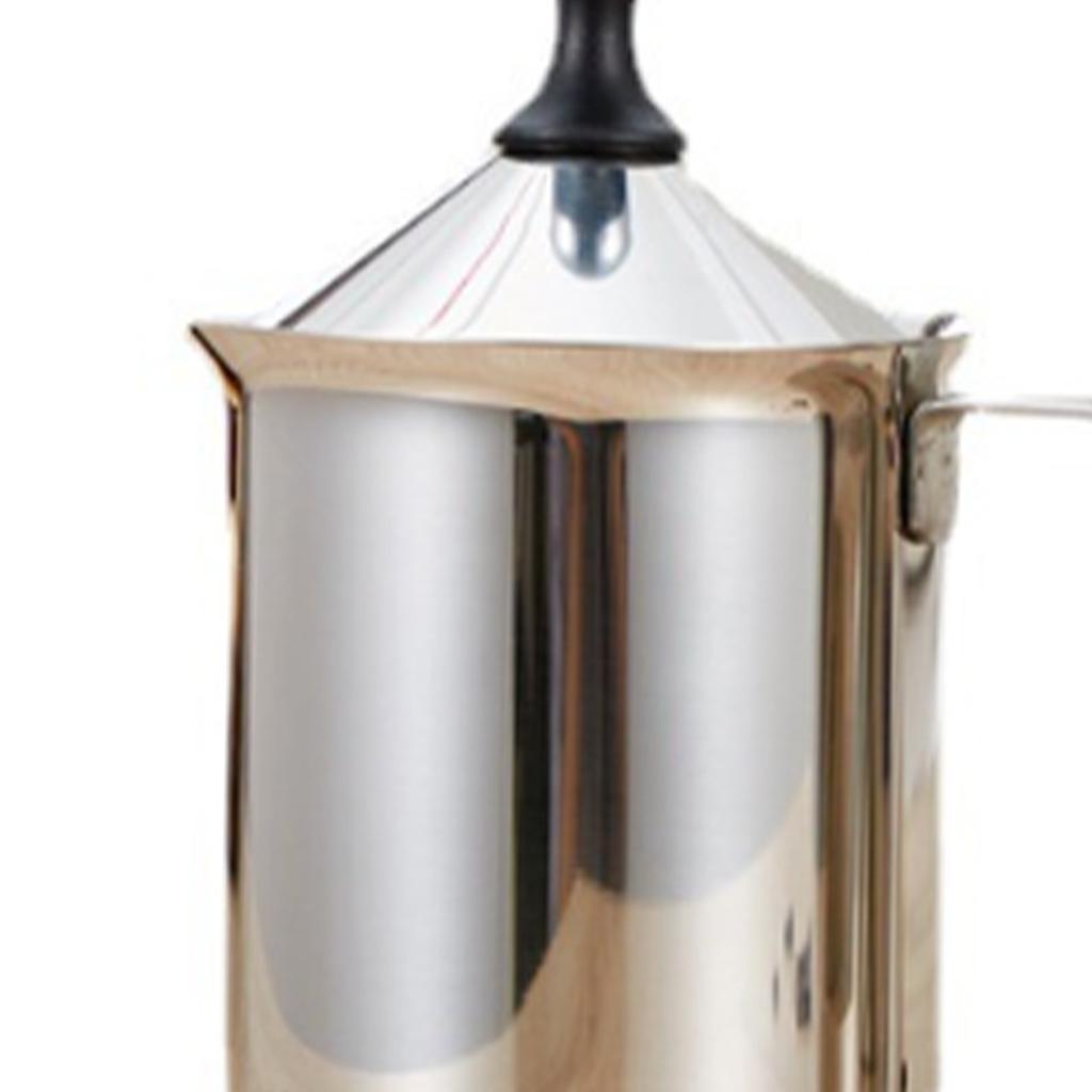 Manual Milk Frother Fine Foaming Ergonomic Handle Stainless Steel Coffee Milk Frother for Home Use