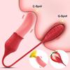 Rose Tongue Licking Vibration Tongue Jumping Egg Sex Toy Clitoral Stimulation Massage Adult Products