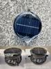 USB rechargeable solar fan cap accessories three-speed adjustable gale cooling and clip mini small fan round 1pcs