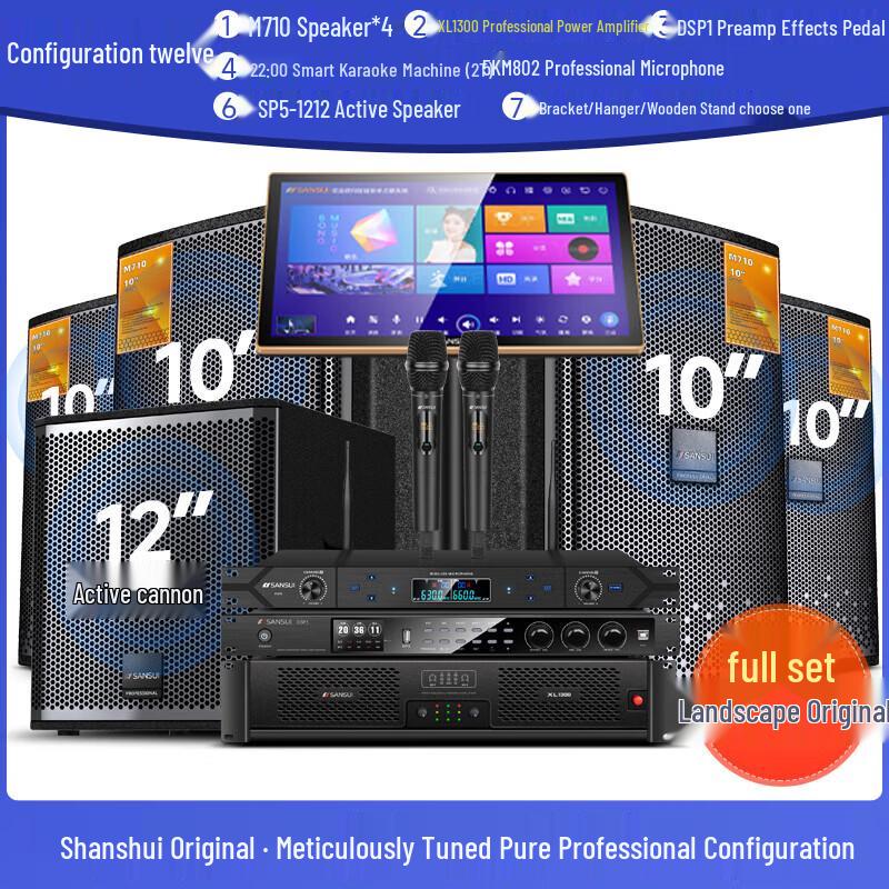 SANSUI M710 Home KTV Audio System Set CN Plug (adapter Included)