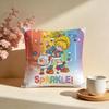 Fashion RRainbow Briteied Cushion Cover Stylish Washable Pillow Cover Ideal for Couch Bedroom Car Decoration