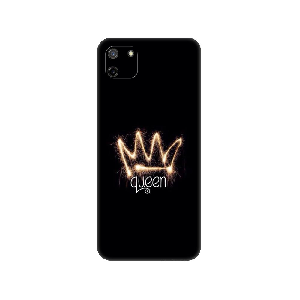 Black tpu Case For OPPO Realme C11 Case For Realme C 11 RealmeC11 Back RMX2185 Case Cover Bumper Boss lady Girl power Customer