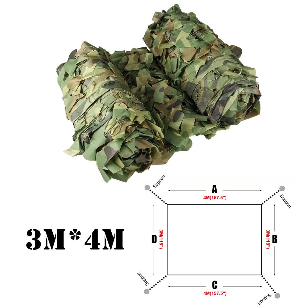 Camouflage Netting Outdoor Camping Sunshade Mesh Camo Net for Garden Buildings Fencing Trellis Covers Privacy Cloth Sun Shelter