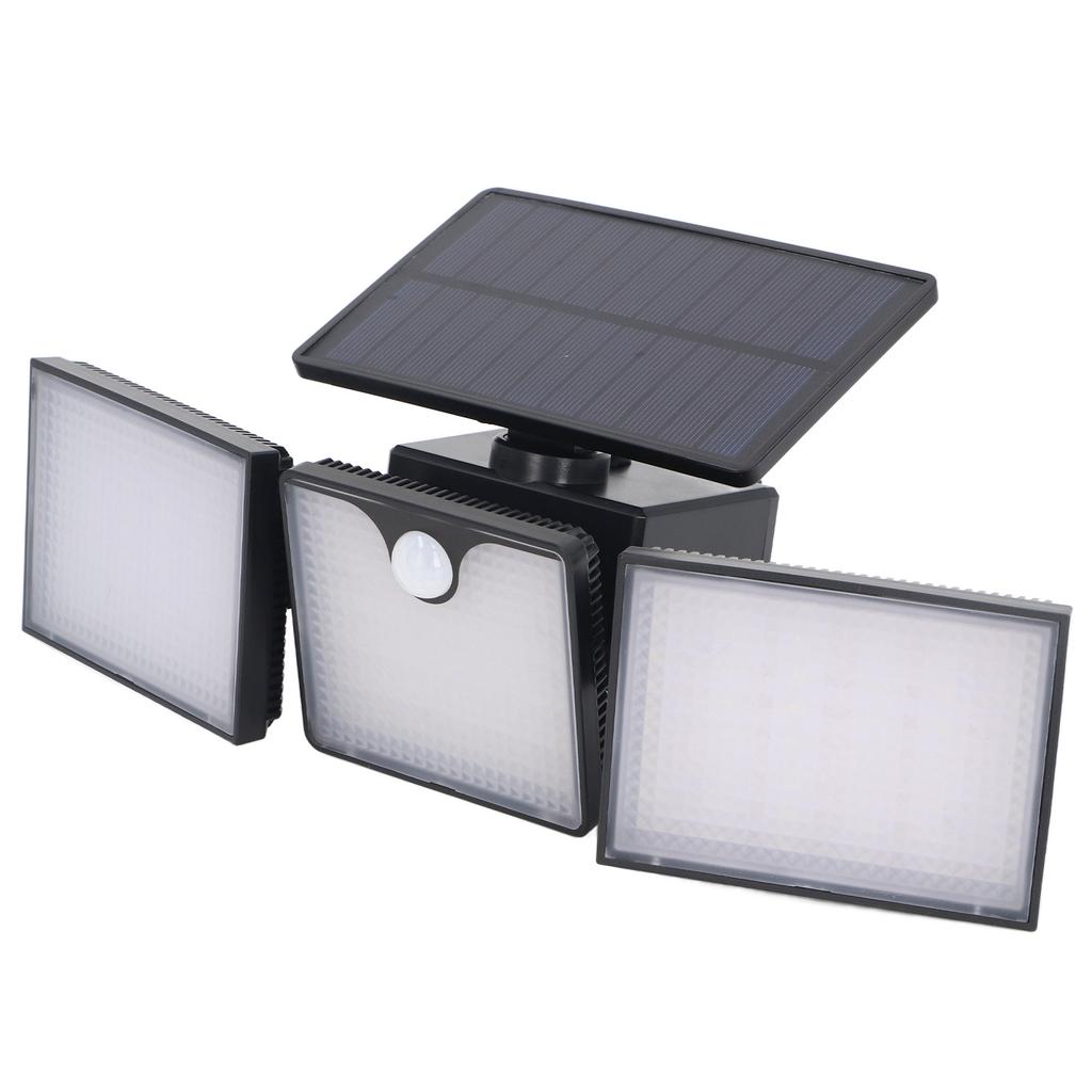Solar Outdoor Light with Motion Sensor 50000H LED IP65 Waterproof 3 Heads Security Lights Solar