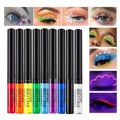 Dry Long Lasting No-fading Fluorescent No Decolorization DIY Women Smooth Multicolor Eyeliner Pencil for Dating
