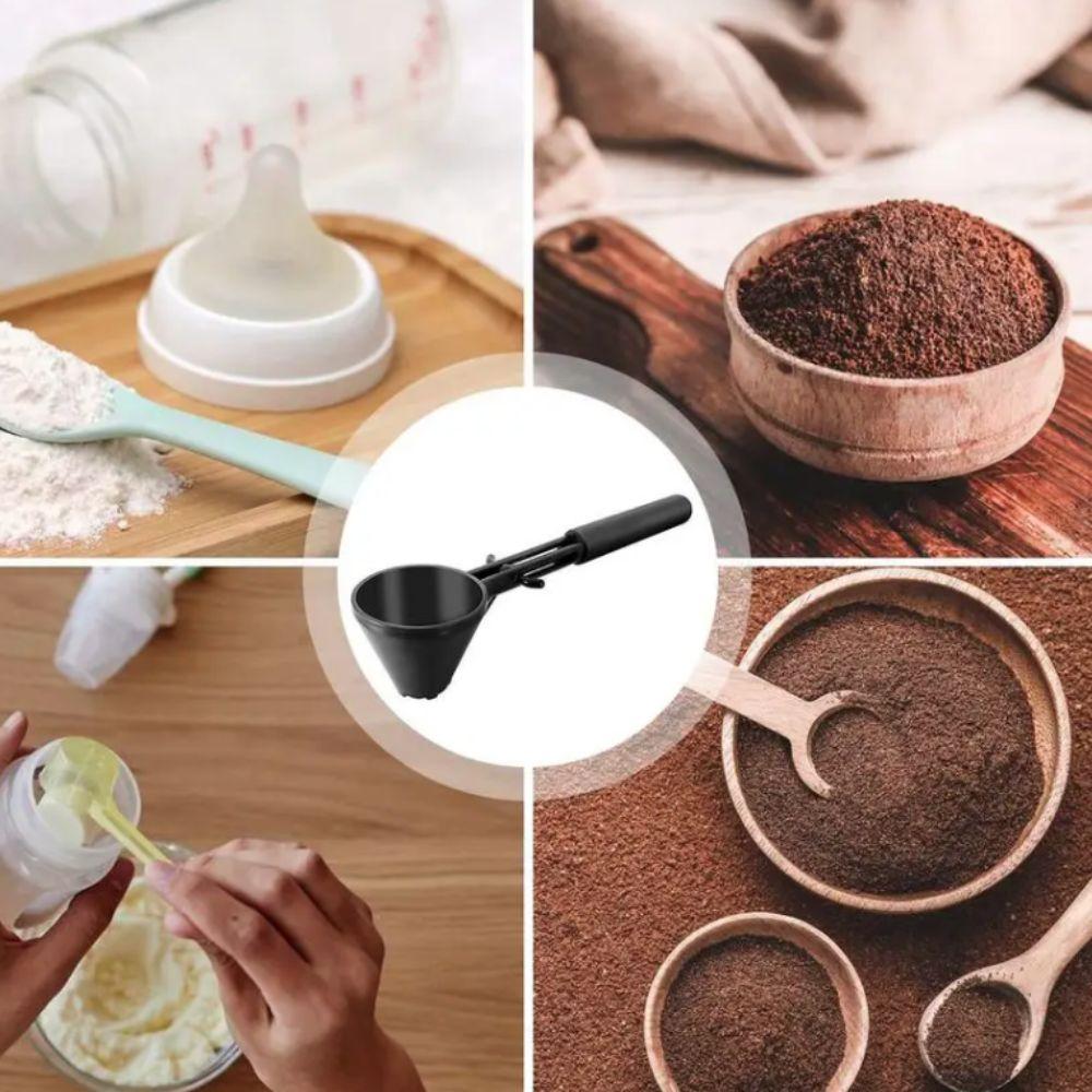 Reusable Coffee Funnel Scoop Spill-Proof Coffee Spoon Household Measuring Spoon  Dried Milk