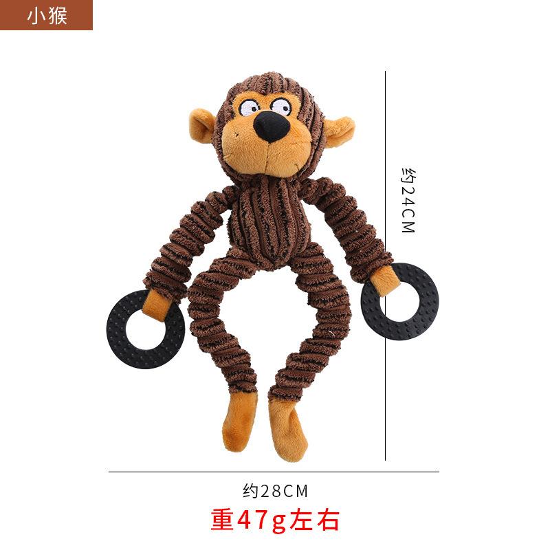 Dog Interactive Plush Toys Molar Teeth Cleaning Toy Cute Animal Modeling Self-hi Grinding Teeth Cleaning Dog Puppy Teething Toys
