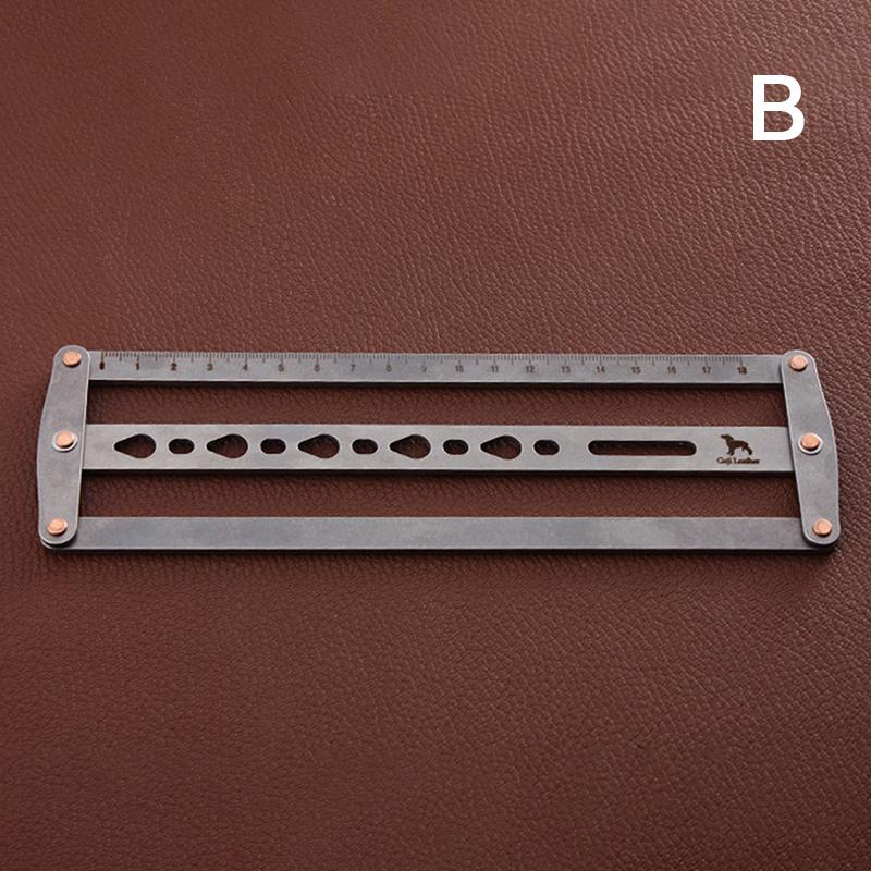 

Профессиональный кожаный ремень вспомогательный позиционирование пуансон линейка 18-48 мм регулируемый