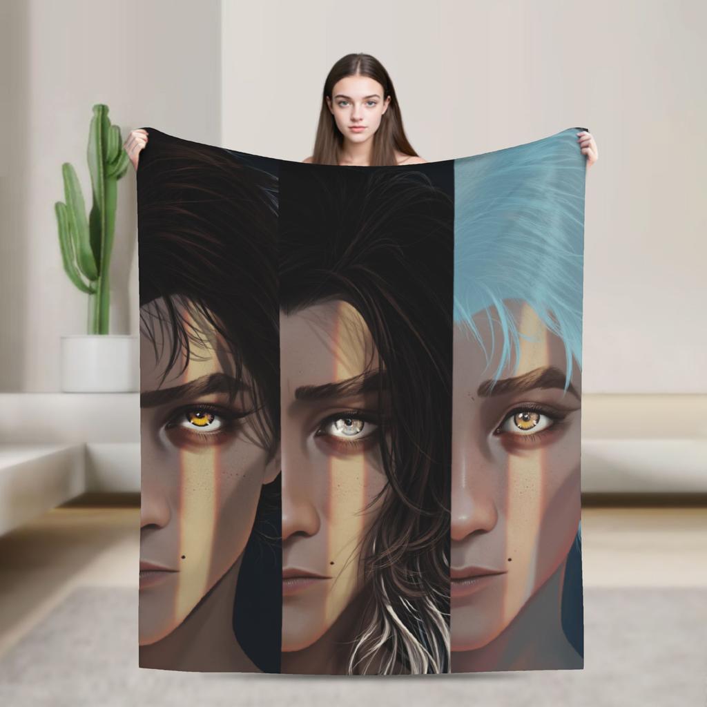 Arcane Soft Blanket Viktor Game Anime Jinx Jayce Caitlyn Jesus Sevika  Camping Plush Throw Blanket Home Decor Sofa Bed Cover