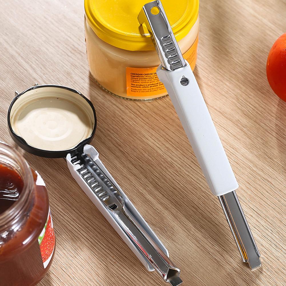 Stainless Steel Can Opener Multifunctional Manual Jar Lid Opener Bottle Cap Opener for Weak Hands Kitchen Gadgets