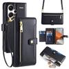 Flip Case for Xiaomi Redmi Note 13 Pro+, Wallet Zipper Pocket, Black