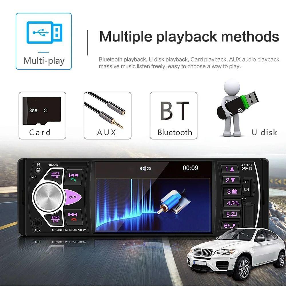 

4.1 Inch Car Stereo Player Bluetooth Car MP5 Player Universal Car Radio Old Car Upgrade