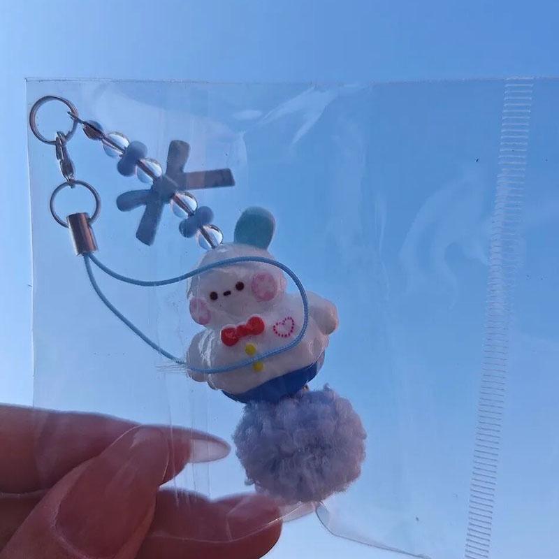 Game Love And Deepspace Zayne Cosplay Keychain Kawaii Resin Snowman Pendant Phone Chain Keyring Key Chain Bag Accessories Gift