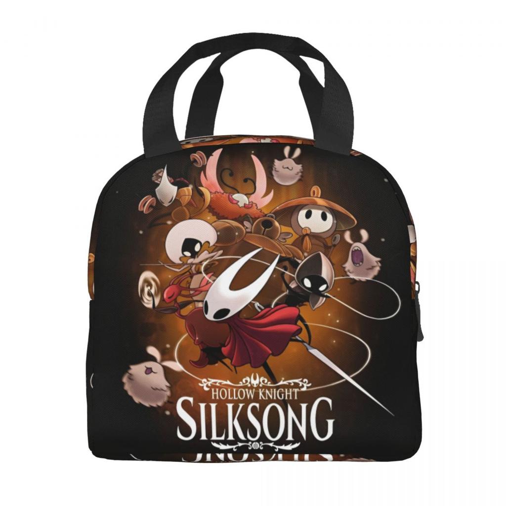 Hollow Knight Funny Games Insulated Lunch Bags Food Container Bags Portable Cooler Thermal Lunch Boxes For Work