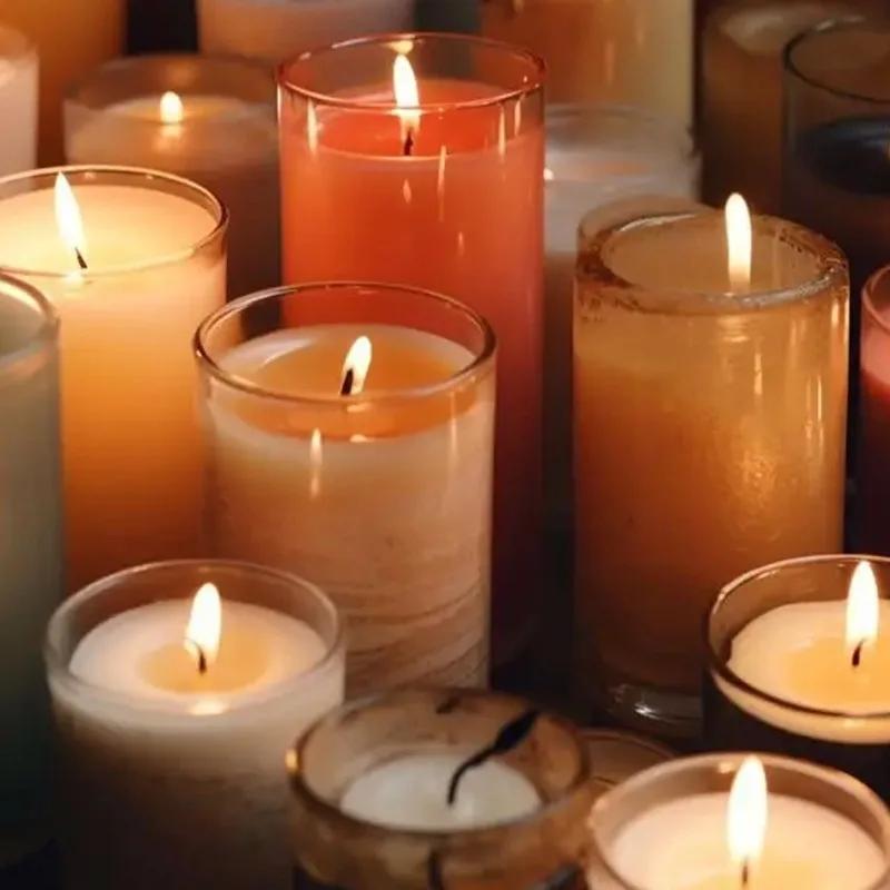 100/300pcs Waxed Cotton Candle Wicks Bulk Hand Dipped Reinforced Wick Bundles for DIY Candle Making Ghee Lamp Supplies