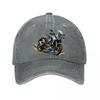 Adventure Sport Motorcycle Vector Fu  New Vintage Washed Cotton Baseball Cap Sun Hats
