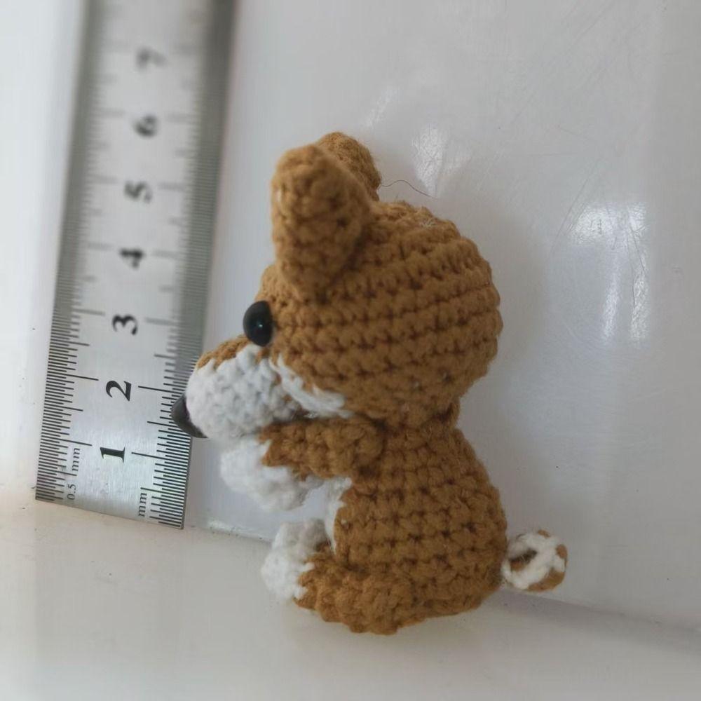Jezevčík Háčkovaný Pes Stojící Ručně Tkané Zvíře Kreativní Pletený Pes Milovník Domácích Mazlíčků