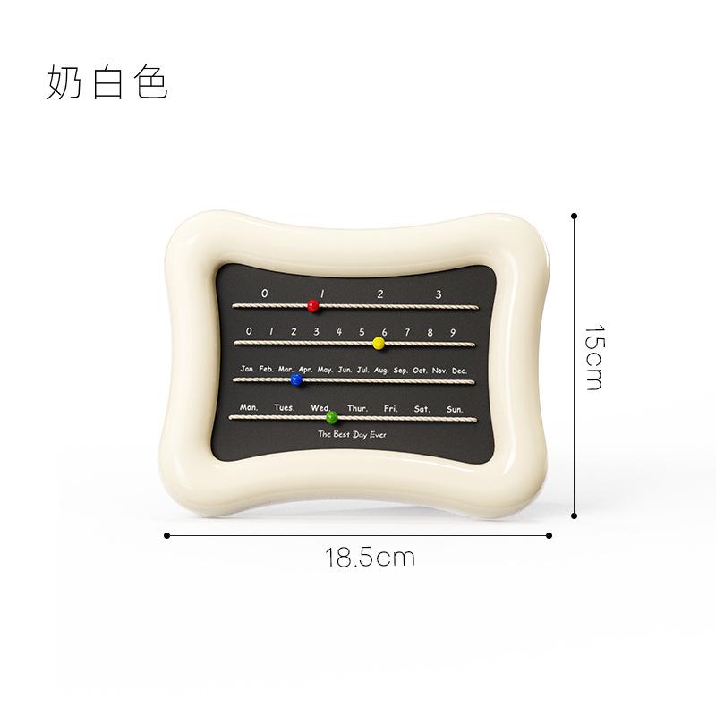 

Cream Style Desk Calendar Modern And Simple Nordic Style Desktop Ornaments Perpetual Monthly Calendar Living Room Ornamants кремовый