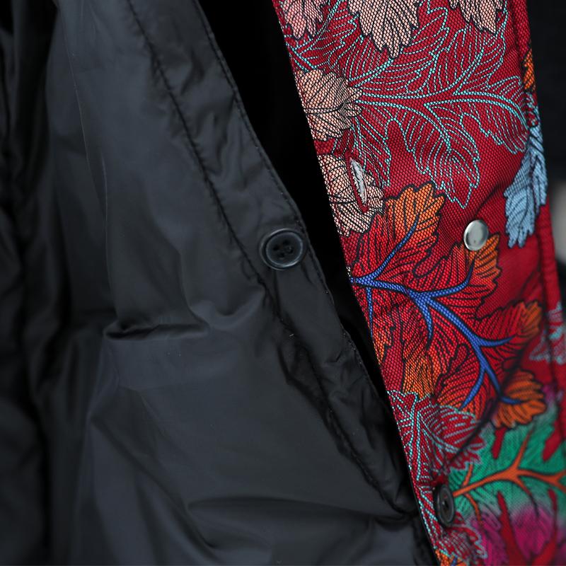 Middle Age Women's Down Jackets Winter Vintage Parkas Fur Collar Liner Detachable Plus Size Elegant Thick Warm Down Coats Woman Outerwears