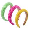 Baroque Rhinestone Headband Crystal Padded Hair Band Glittering Hair Accessories for Women Girls