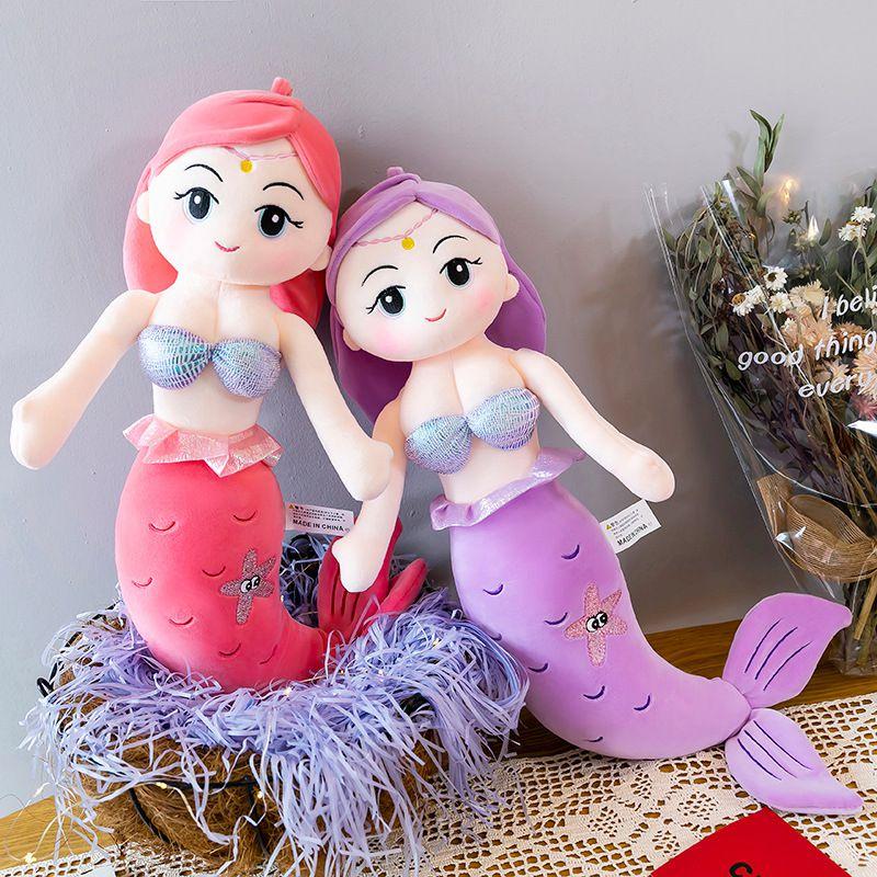 Stuff Mermaid Toy Stuffed Plush Soft Doll Cushion Girls Birthday Gifts Kids