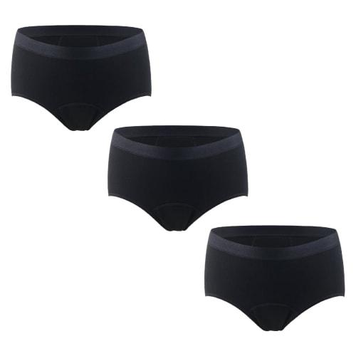 Magic Tights, 3-Piece Absorbent Sanitary Shorts Set for Women and Girls, Moisture-Resistant, Non-Wet, Cotton, Non-Sweaty: Size L