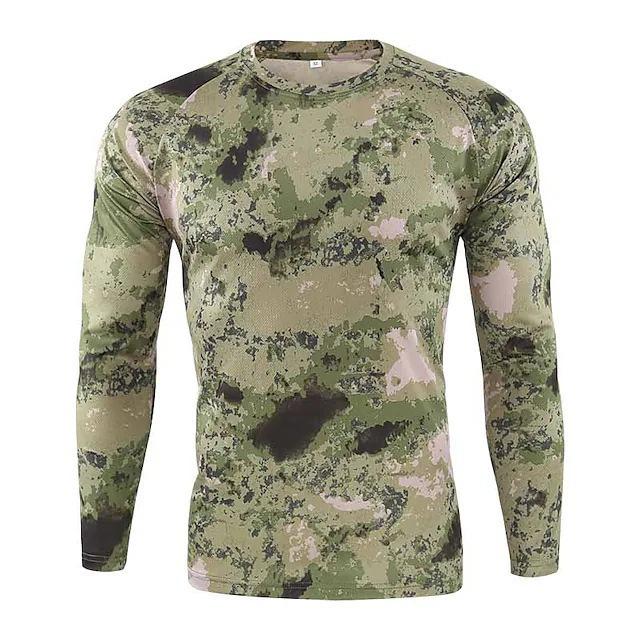 2025 Men's European and American Digital Retro 3D Printing Casual Long-sleeved Crew Neck T-shirt Sports Jumper Sweater