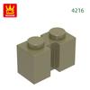 129Pcs/lot NO.4216 Modified1 x 2 featuring Groove Brick Moc Colour Accessories Works With featuring Block DIY Children's Toy Assembly Parts