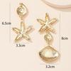 Retro Shell Starfish Tassel Earrings for Women's Accessories