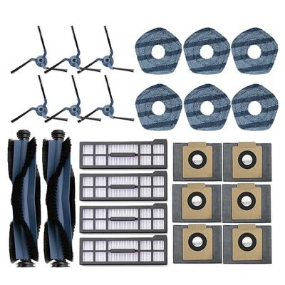 A65T-For Eufy X10 Pro Omni Robot Vacuum Cleaner Main Side Brush Hepa Filter Mop Cloth Dust Bags Replacement Parts