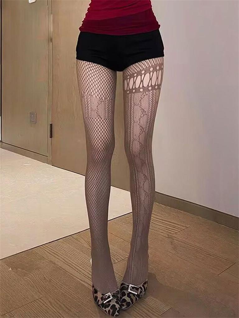 Módne Sexy Dámske Pančuchové Nohavice Pančuchy Sexy Sieťované Rybárske Pančuchové Nohavice Nylonové Nepravidelné Legíny Pančucha Dámske Spojené Ponožky