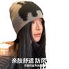 Autumn and winter new cartoon cat knitted hat female personality versatile cold hat warm wool hat elastic bald hat