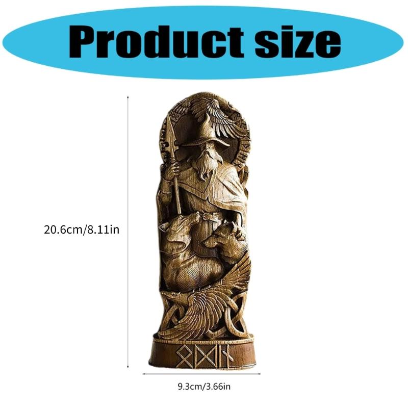 Norses God Statue Odin,Thors,Loki,Freyja Figurines Scandinavian Pantheons Ornament Table Centrepieces Home Decors