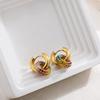 Exquisite Colorful CZ Hoop Earrings Stainless Steel with Cubic Zirconia Round Circle Ear Buckle Luxury Women Jewelry Party Gifts