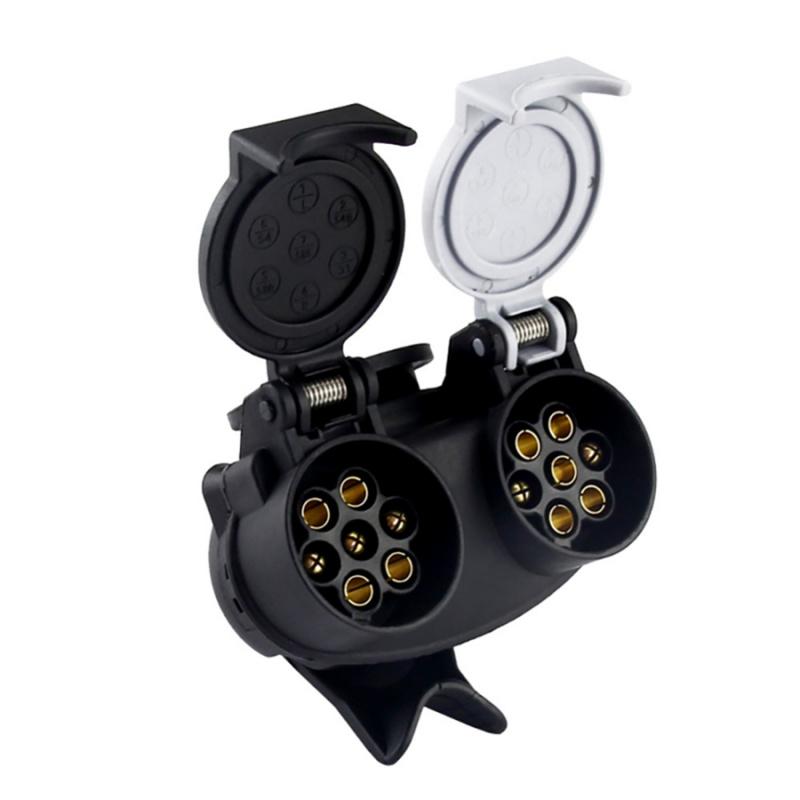 New 13 Pin Car To 7 Pin Plug Socket Adapter Converter Caravan Towing Tow Bar UK 12V