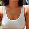 Collana Vintage con Animali con Tre Ciondoli di Passero in Lega per Donne