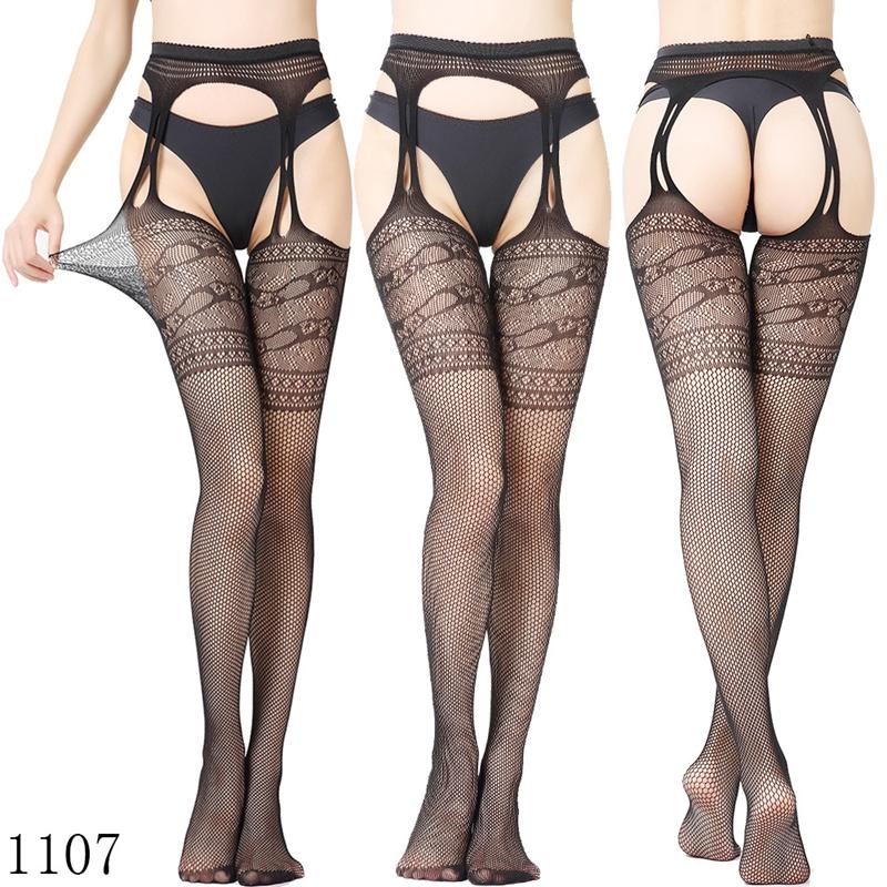 28 Colors Women Sexy Tights Black Nylon Stretch Pantyhose Ladies Garter Belt Socks Party Nightclub Charming Suspender Tights