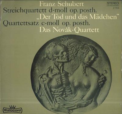 LP Record NOVAK QUARTETT Schubert Streichquartett Dmoll Op J916 EUROCORD Germany Classical Used