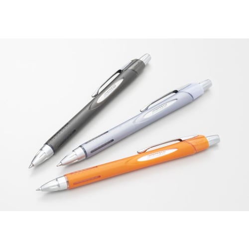 Mitsubishi Pencil Oil-Based Ballpoint Pen Jet Stream Rubber 10 Pieces 0.7 Gunmetal Easy to Write SXN25007.43