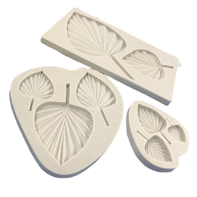 Forest Style Banana Leaf Silicone Molds for Cake and Chocolate Decoration