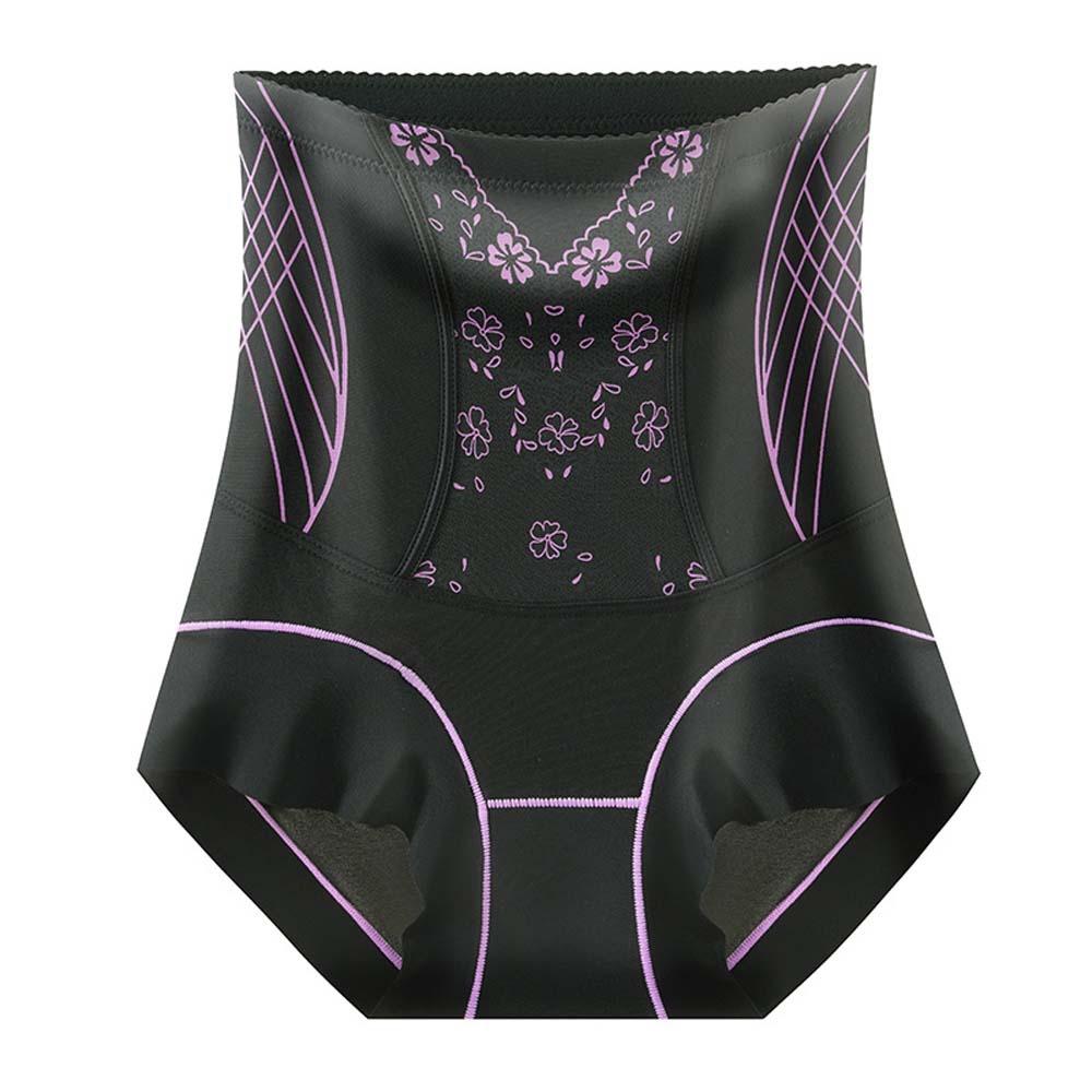 Shapewear Postpartum Body Shaper High Waist Large Size Floral Briefs Butt Lifter Underpants  Women