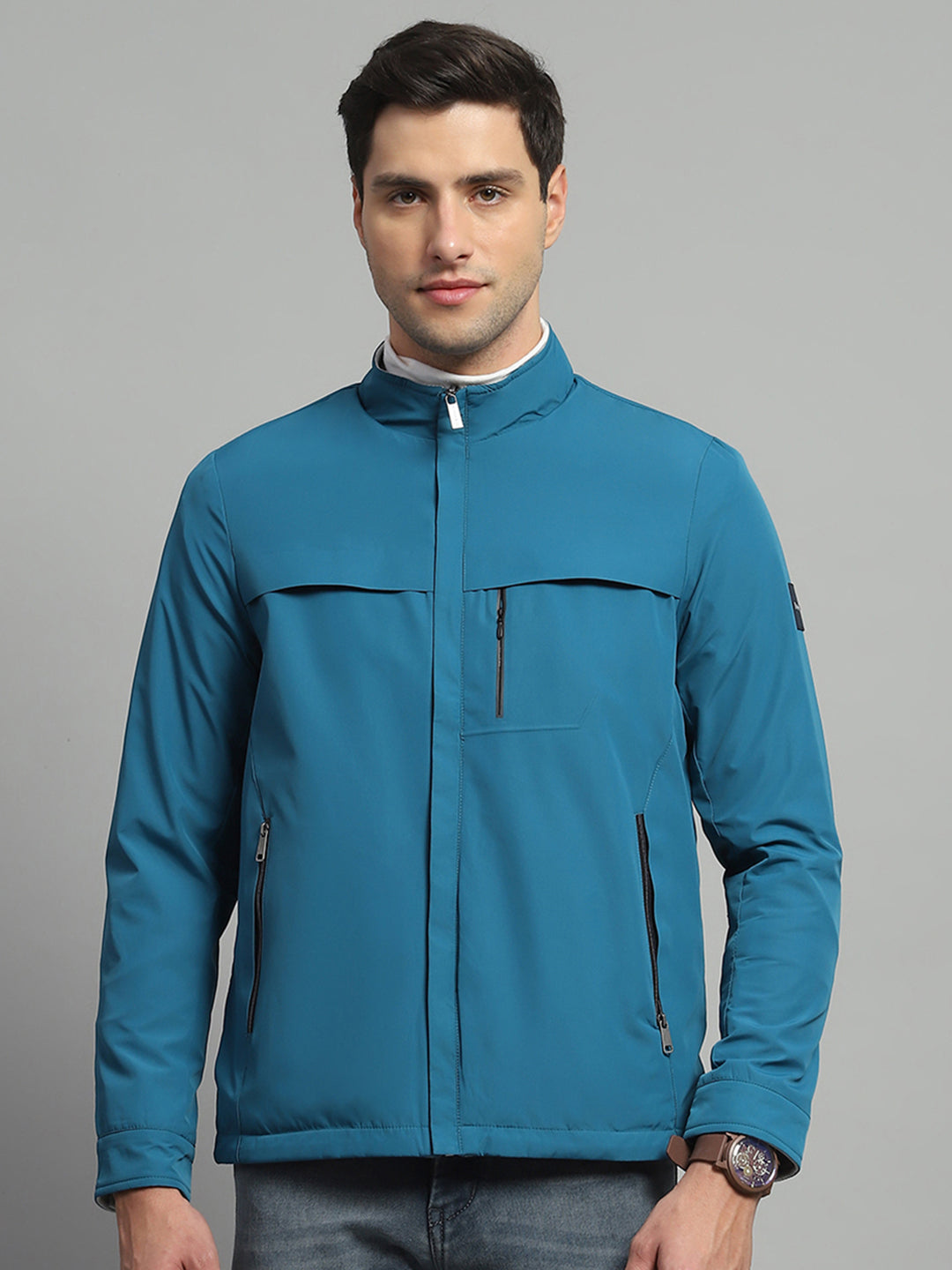 Monte Carlo Men Regular Fit Teal Jacket XL чирковый